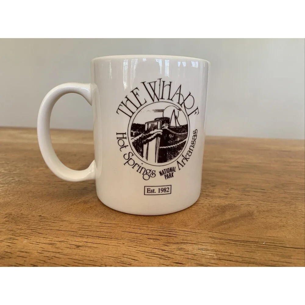 The Wharf Hot Springs National Park Arkansas Coffee Mug Cup Tea ~‎ New! Vintage